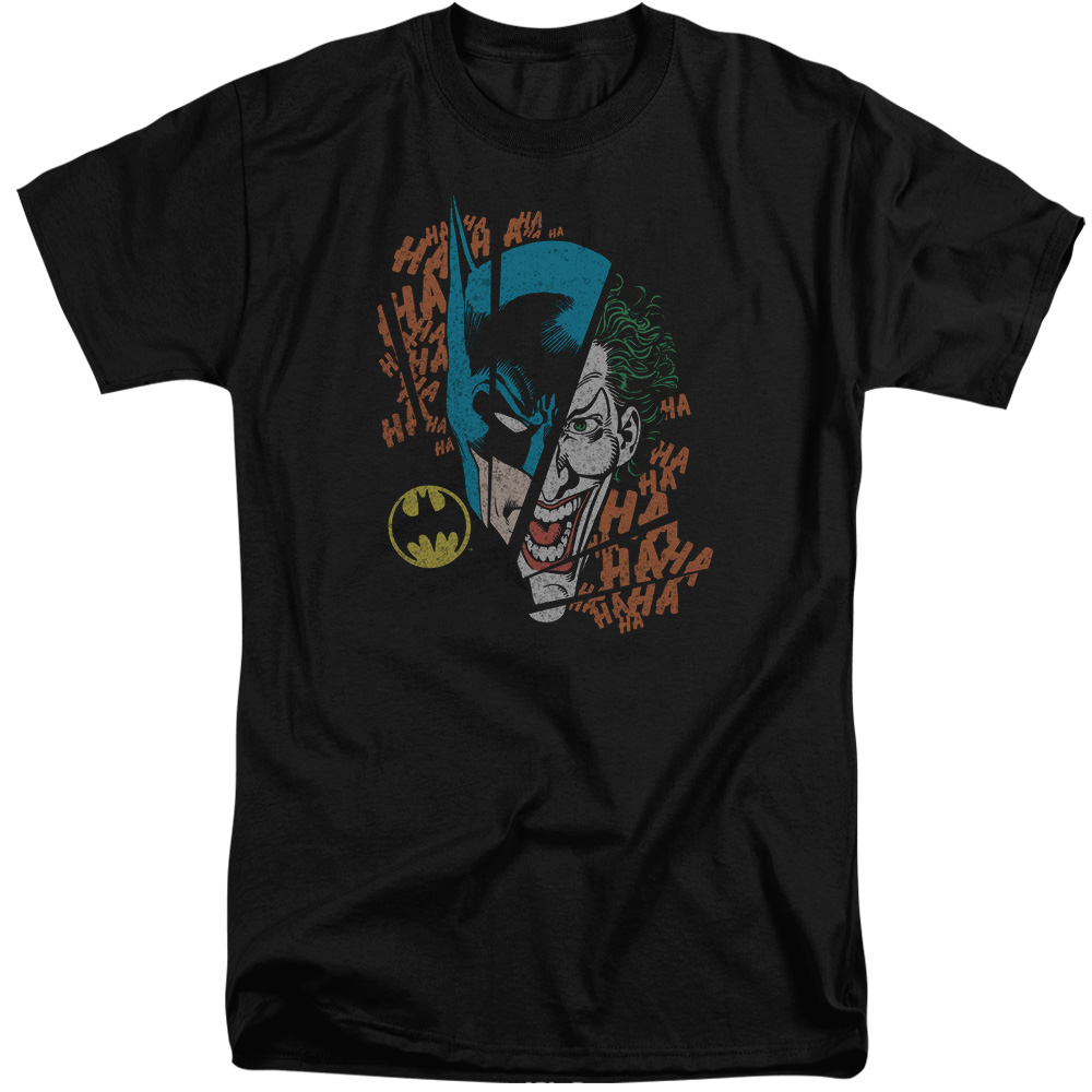 DC & Broken Visage-Short Sleeve Adult Tall T-Shirt, Black - 3X