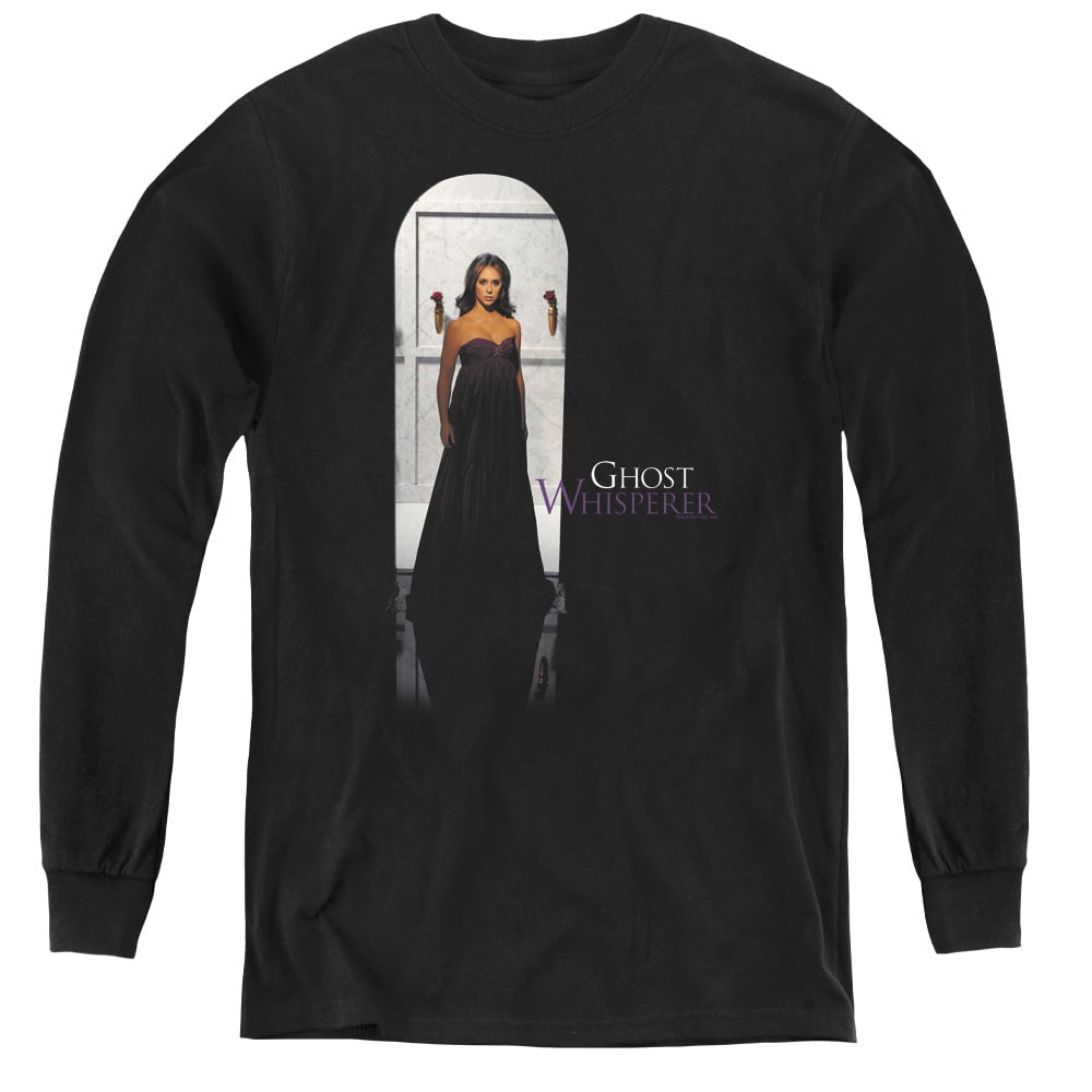 Ghost Whisperer & Doorway-Youth Long Sleeve Tee, Black - Extra Large