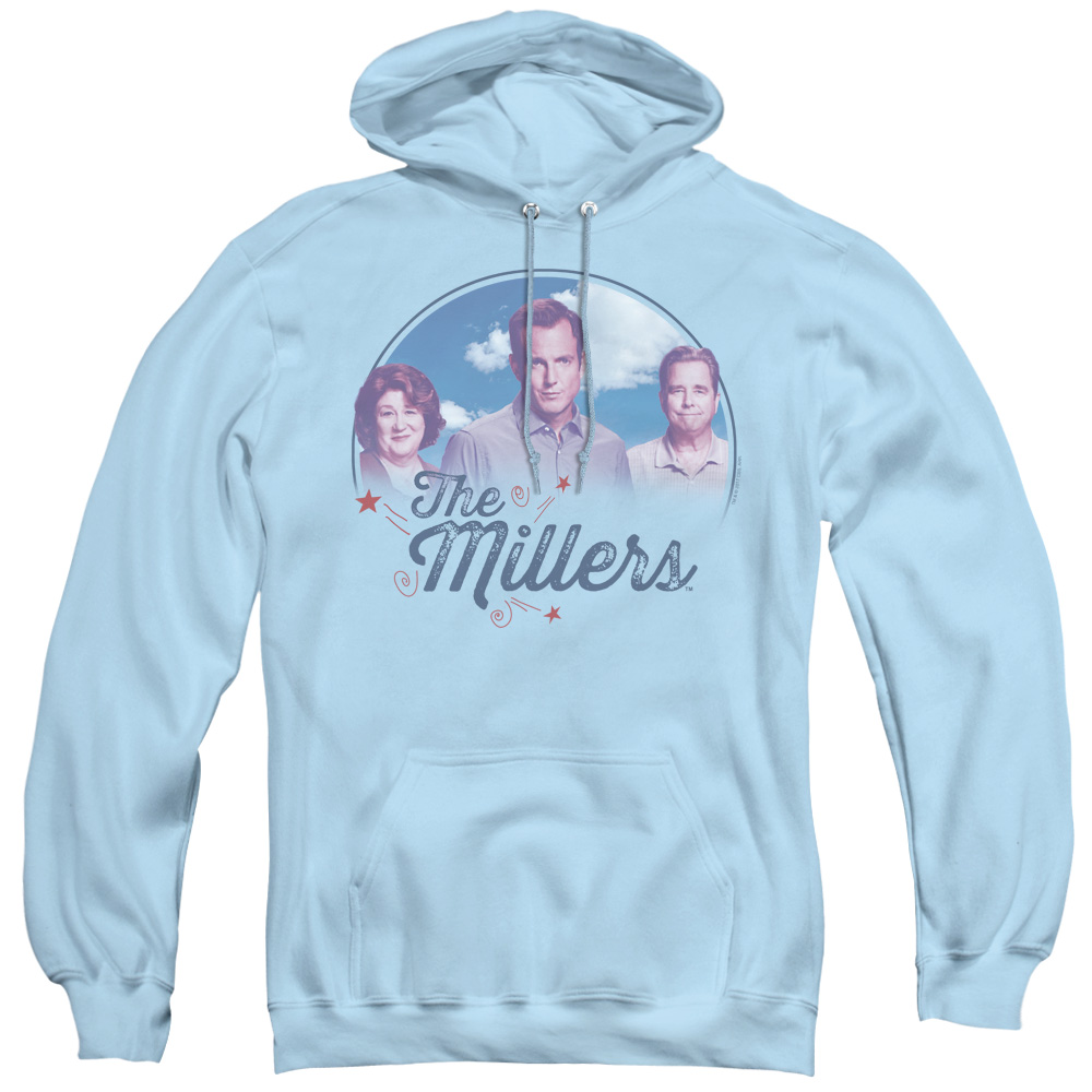 CBS1438-AFTH-5 Millers & Cast-Adult Pull-Over Hoodie, Light Blue - 2X