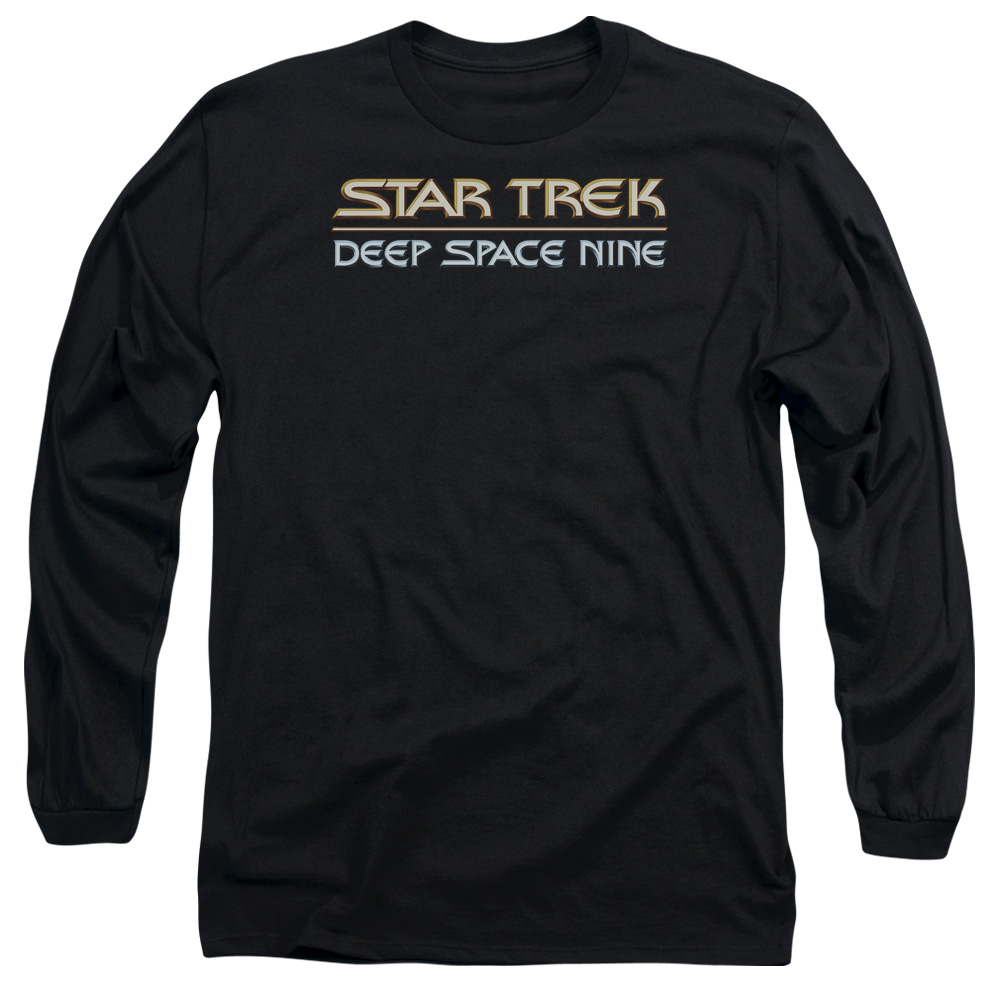 CBS152-AL-6 Star Trek & Deep Space Nine Logo-Long Sleeve Adult 18-1 Tee, Black - 3X -  Trevco
