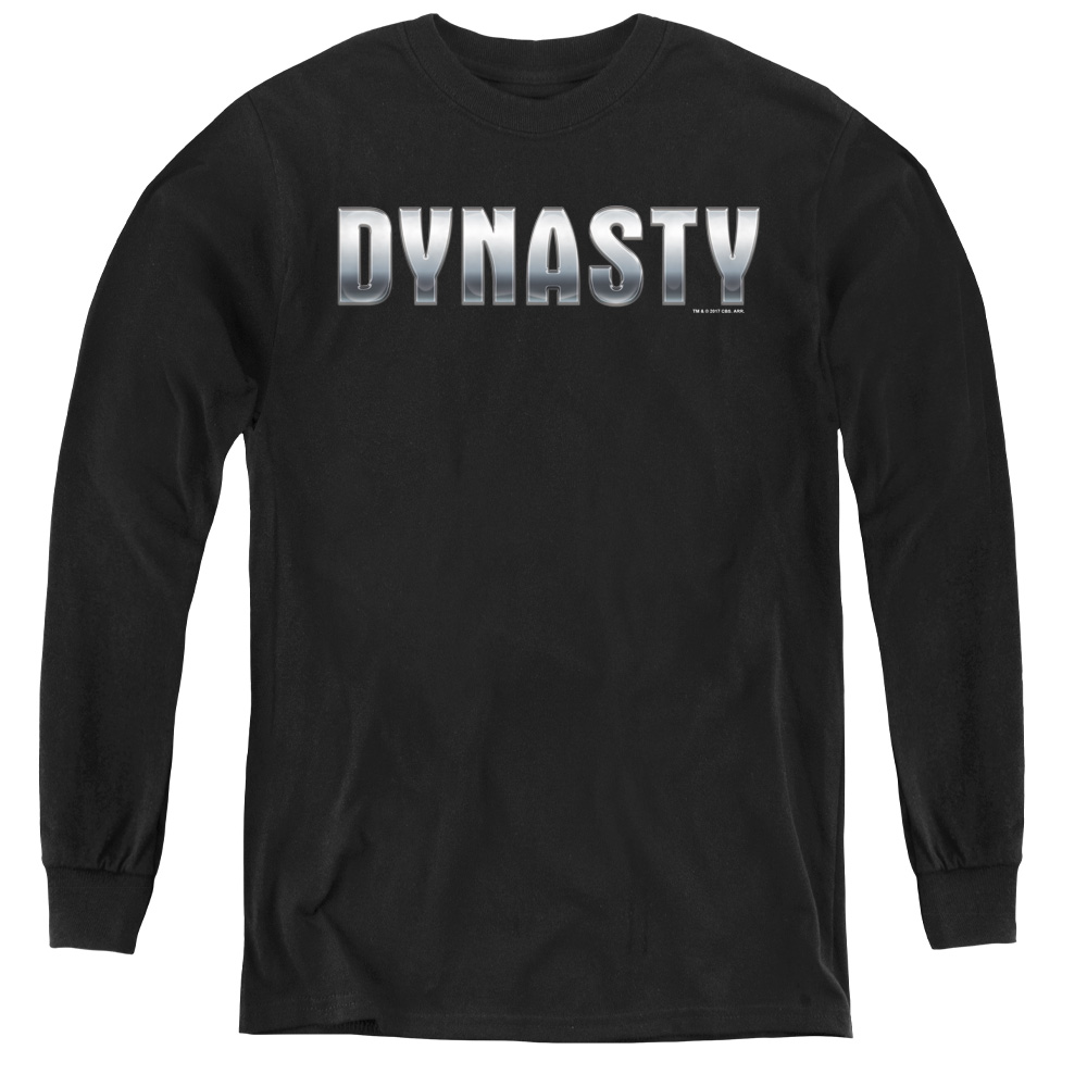 CBS172-YL-2 Dynasty & Dynasty Shiny - Youth Long Sleeve Tee, Black - Medium