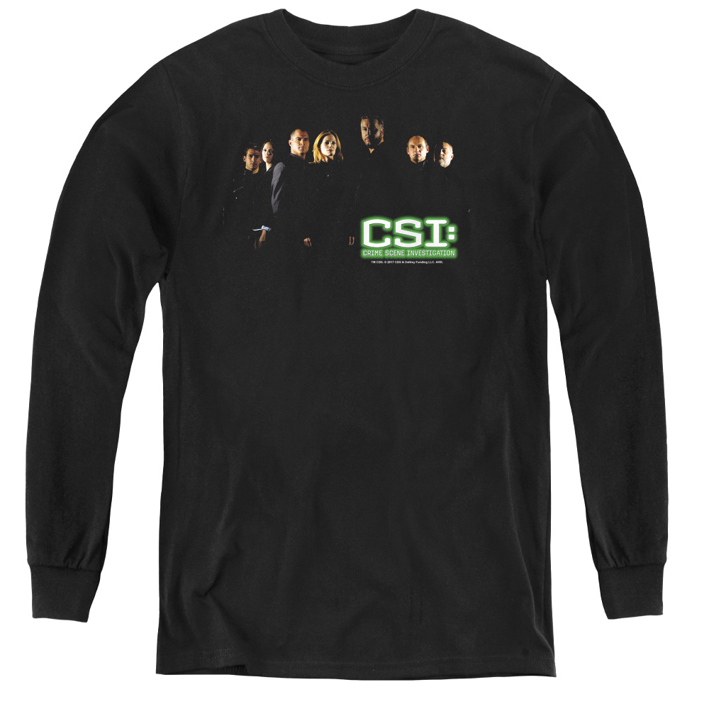 CSI & Shadow Cast - Youth Long Sleeve Tee, Black - Extra Large