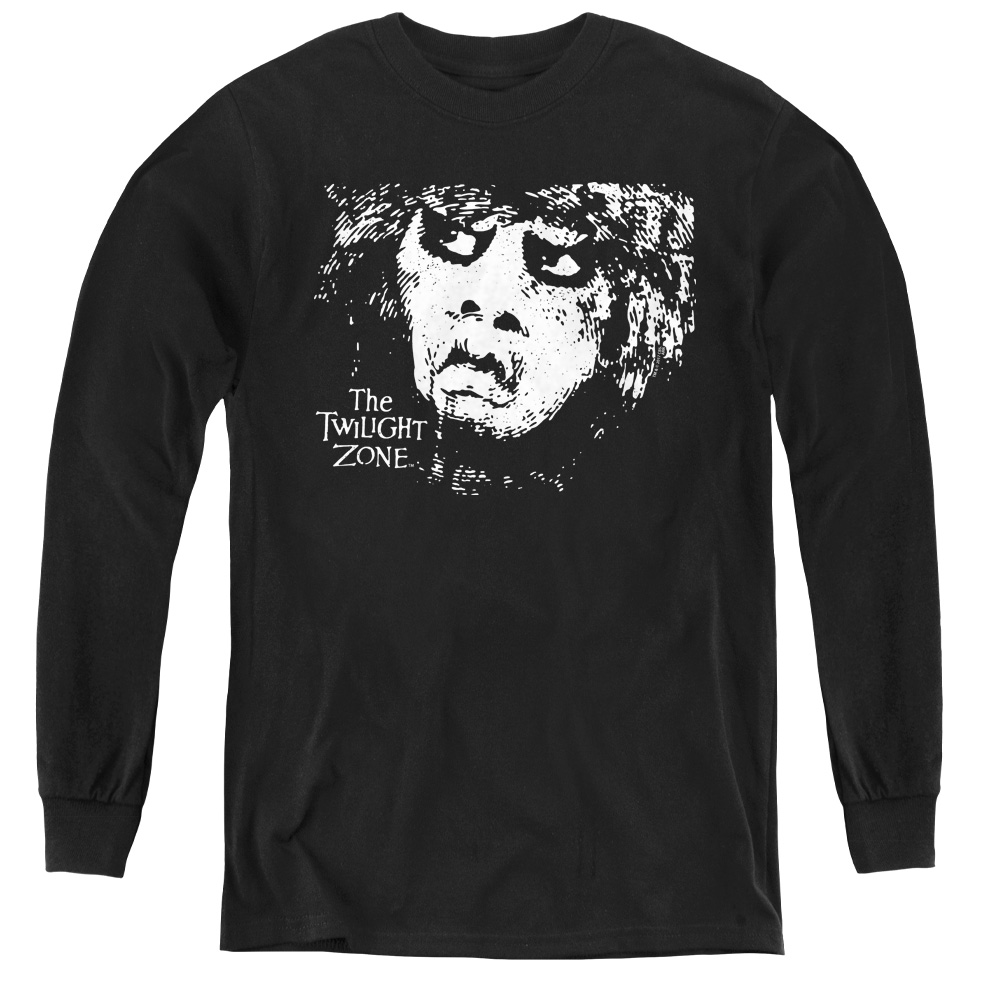 Twilight Zone & Winger-Youth Long Sleeve Tee, Black - Medium