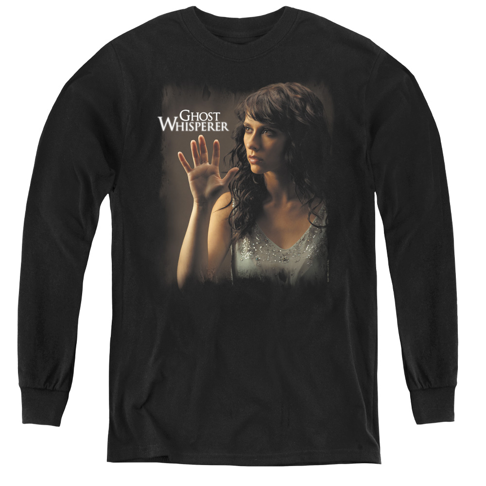 Ghost Whisperer & Ethereal - Youth Long Sleeve Tee, Black - Medium