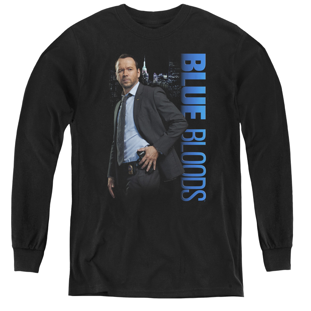 Blue Bloods & Danny-Youth Long Sleeve Tee, Black - Medium