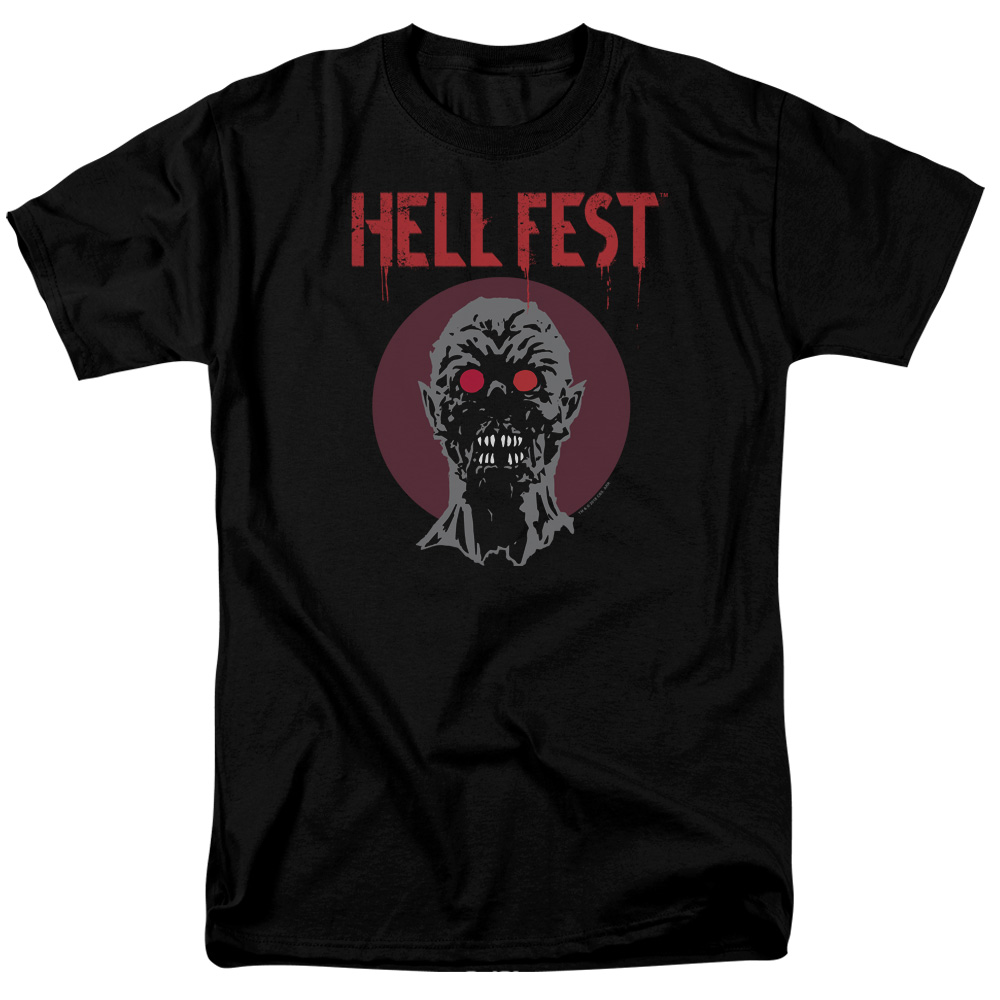 Hell Fest & Logo-Short Sleeve Adult 18-1 Tee, Black - 6X