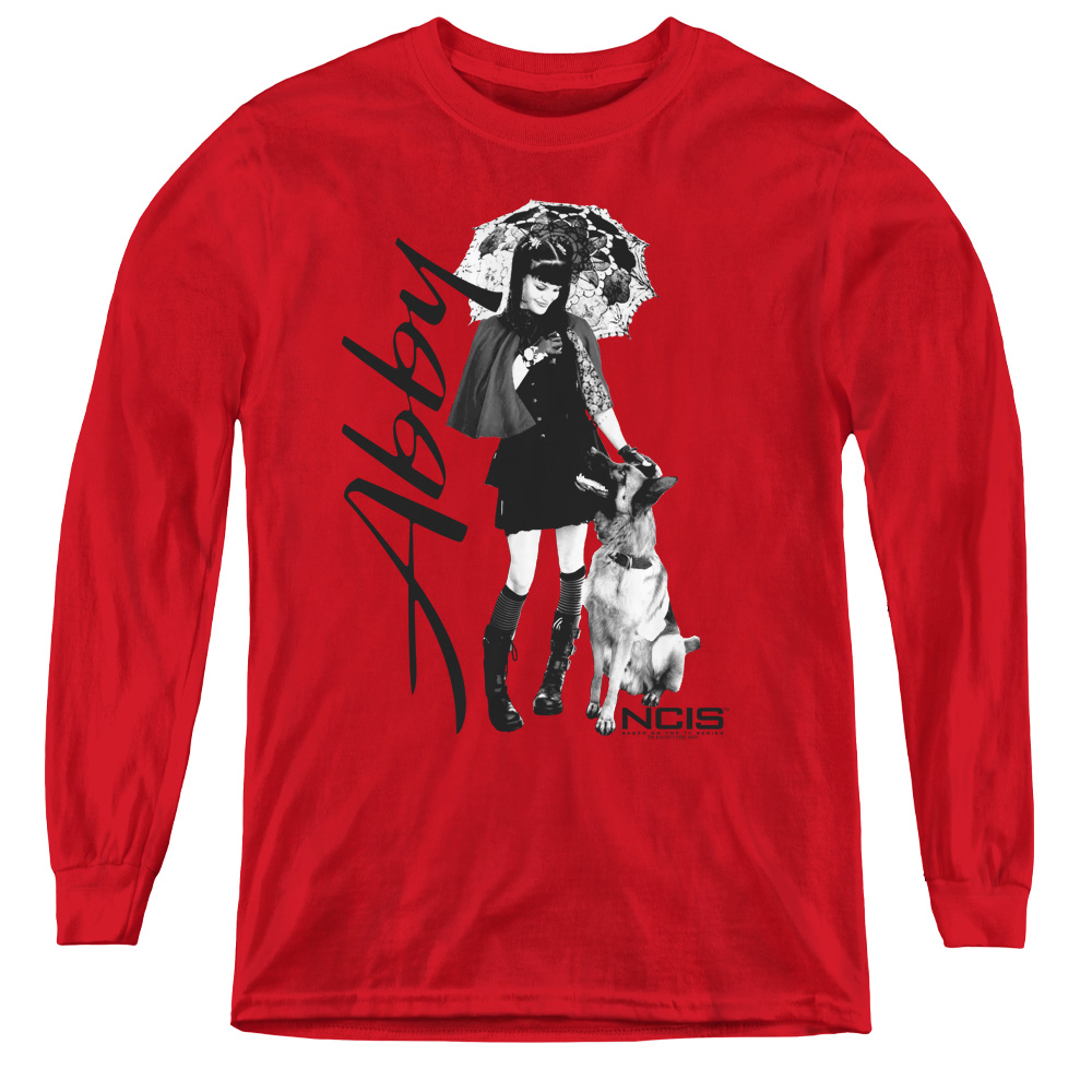 NCIS & Sunny Day - Youth Long Sleeve Tee, Red - Small