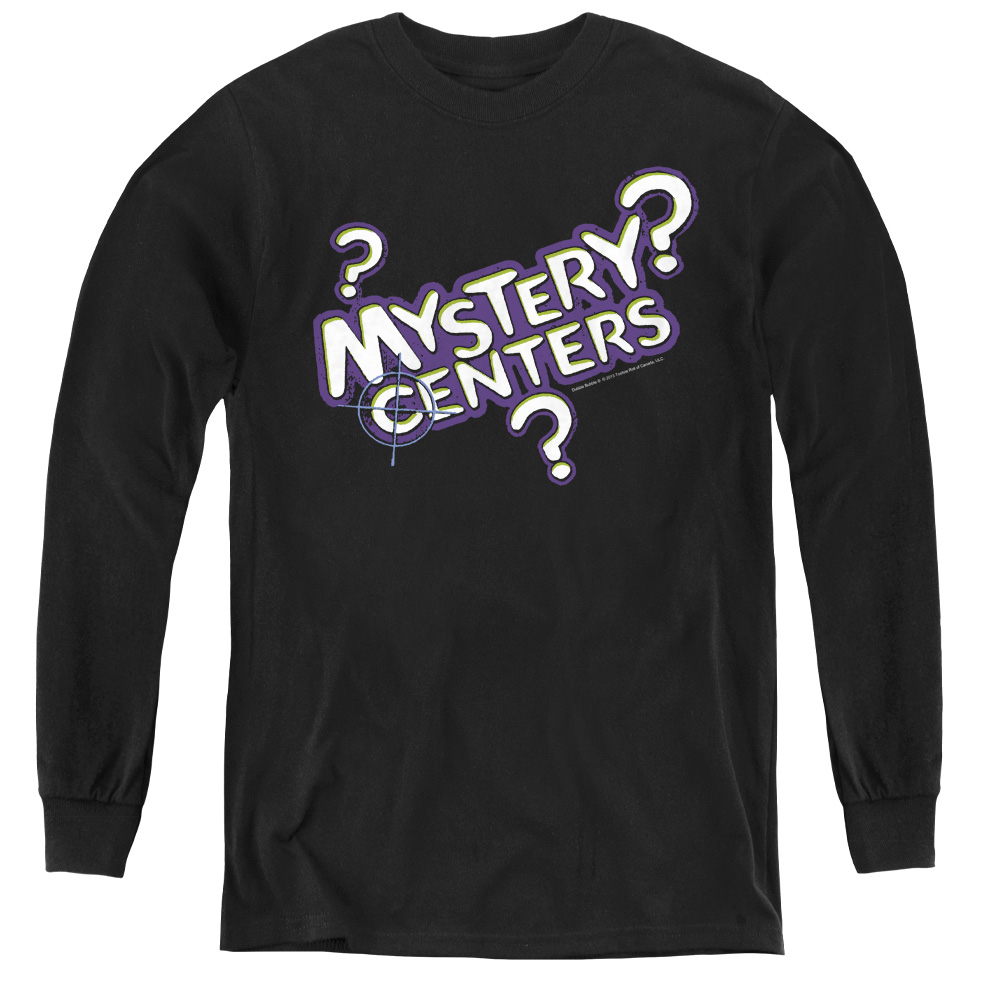 Dubble Bubble & Mystery Centers - Youth Long Sleeve Tee, Black - Extra Large