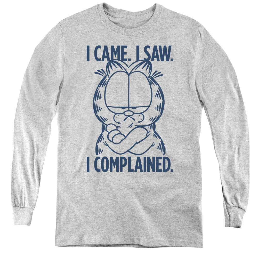 Garfield & I Complained Youth Long Sleeve T-Shirt   Athletic Heather - Medium
