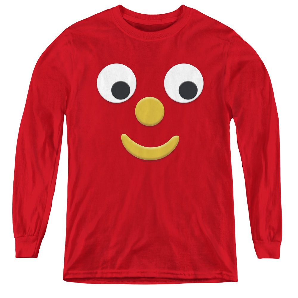 Gumby & Blockhead J Youth Long Sleeve T-Shirt   Red - Medium