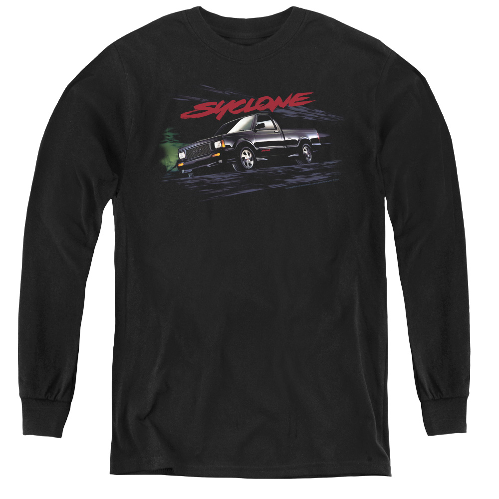 GMC & Syclone Youth Long Sleeve T-Shirt   Black - Medium