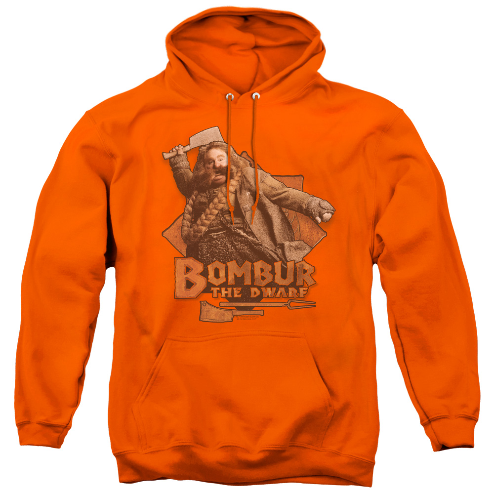 The Hobbit & Bombur Adult Pull-Over Hoodie   Orange - Small