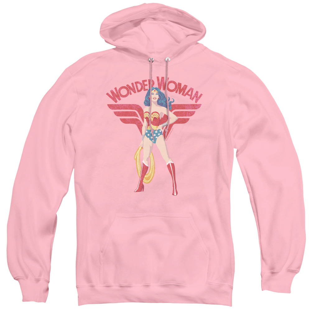 JLA & WW Sparkle - Adult Pull-Over Hoodie, Pink - Medium
