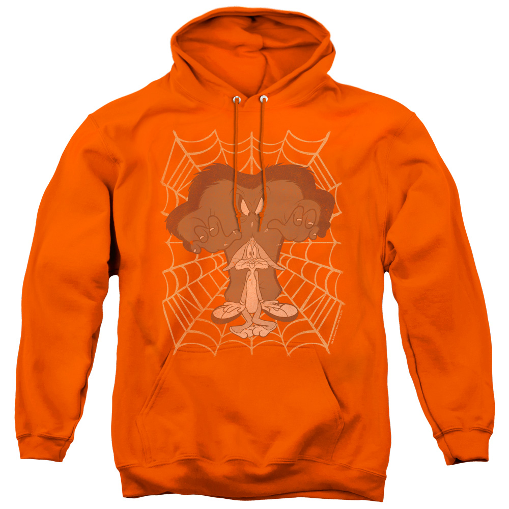 LT194-AFTH-2 Looney Tunes & Being Watched-Adult Pull-Over Hoodie, Orange - Medium