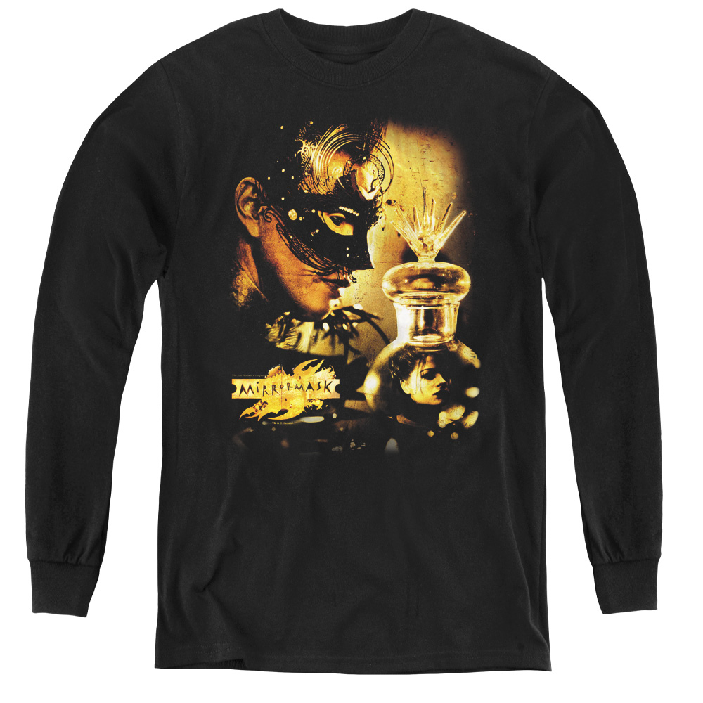 Mirrormask & Trapped Youth Long Sleeve Tee Shirt - Black, Large