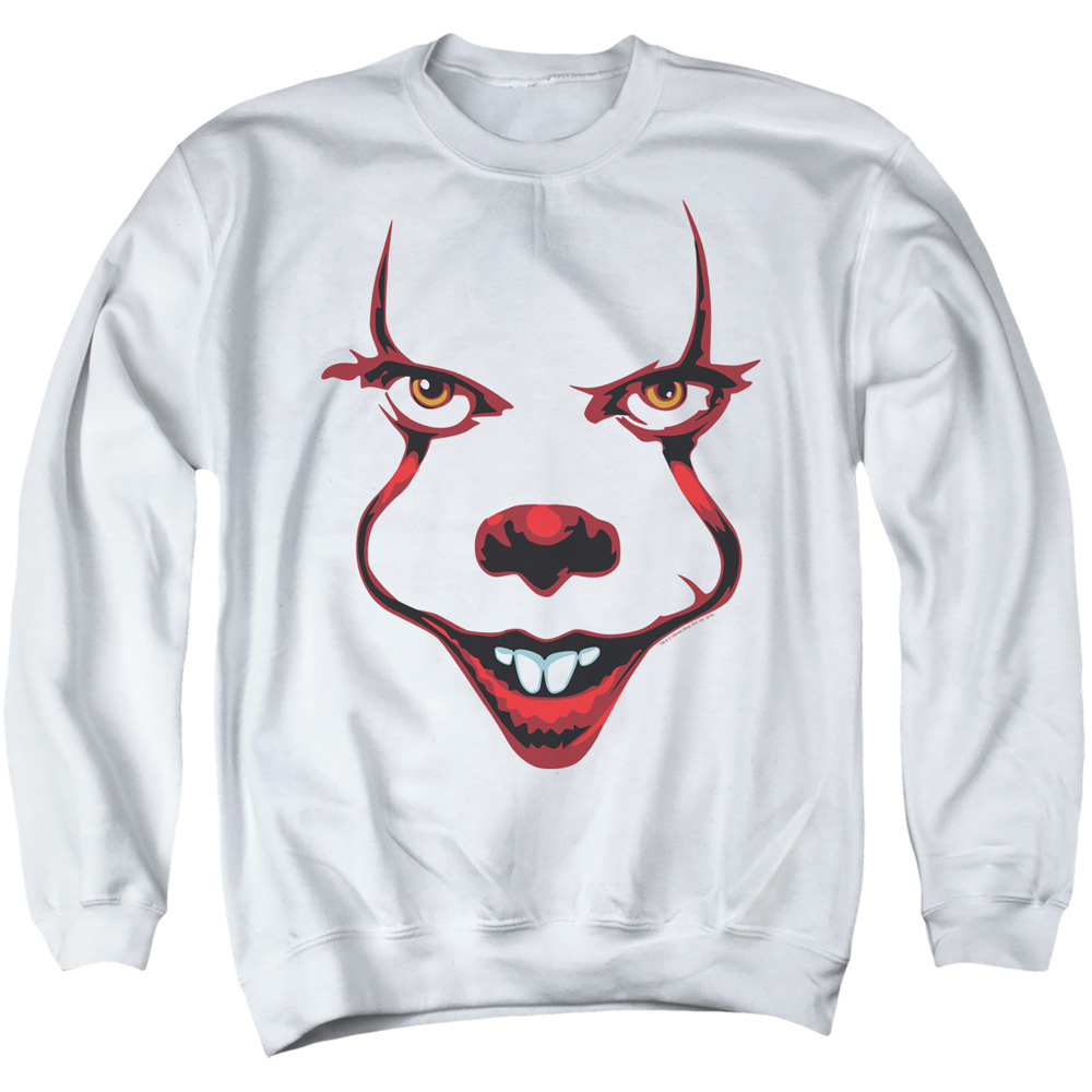 It 2 & Smile Adult Crewneck Sweatshirt, White - Medium