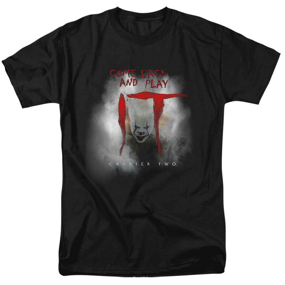 It 2 Come Back & Play Adult Regular Fit Short Sleeve 18-1 T-Shirt, Black - Medium