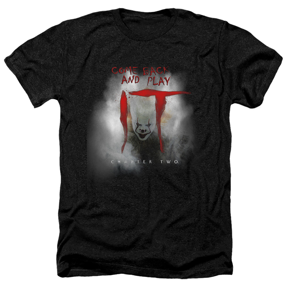 It 2 Come Back & Play Adult Heather T-Shirt, Black - Medium