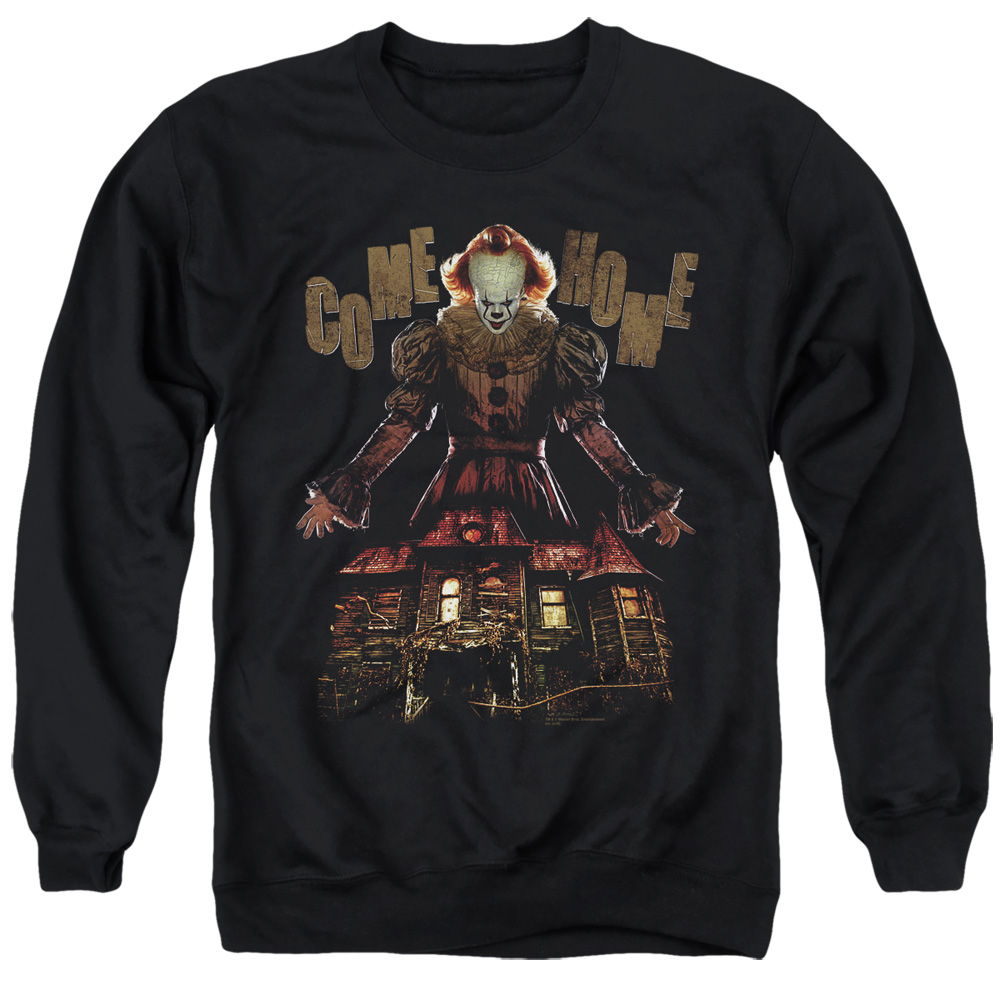 It 2 & Come Home Adult Crewneck Sweatshirt, Black - Small