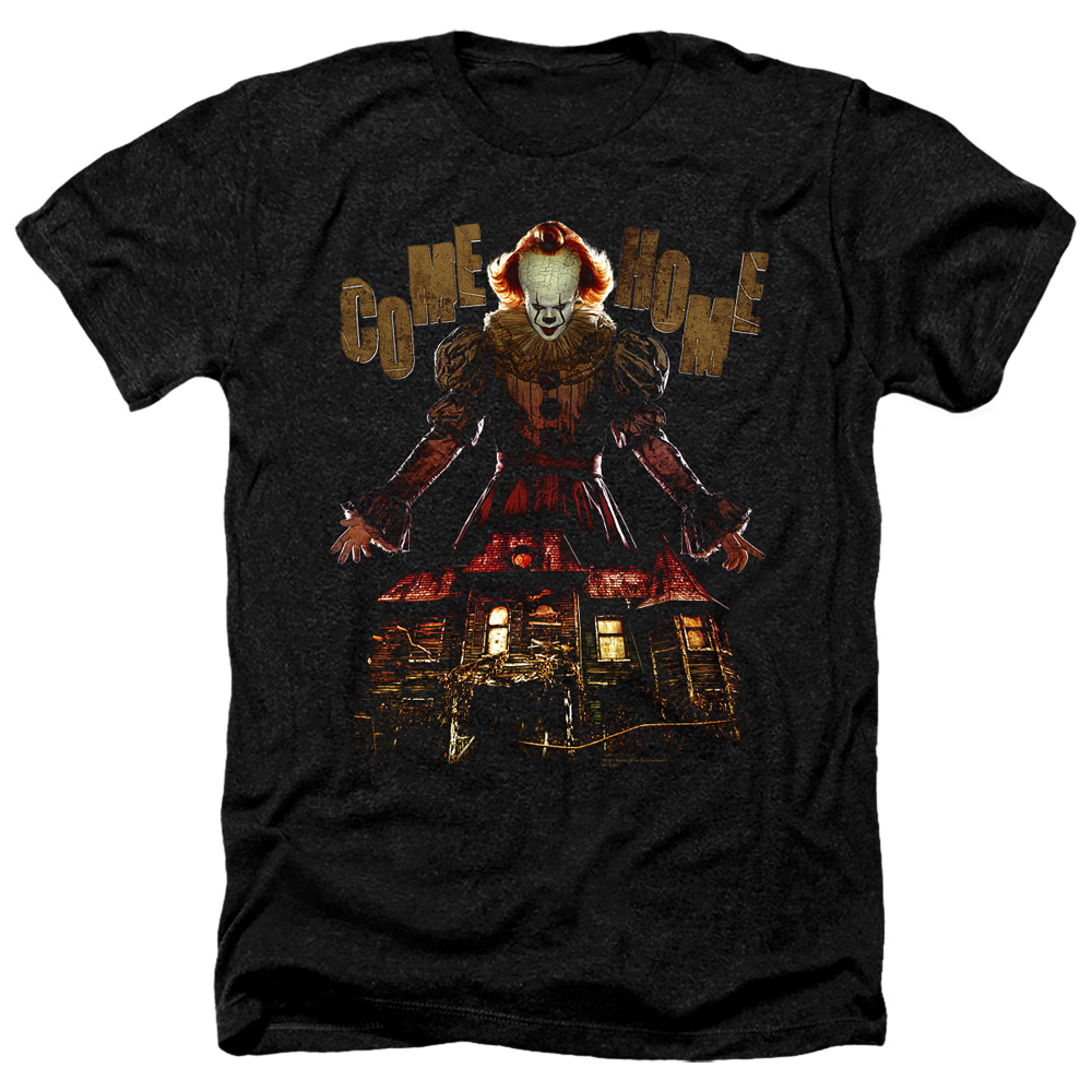 It 2 & Come Home Adult Heather T-Shirt, Black - Small