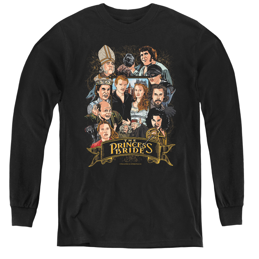 Princess Bride & Timeless Youth Long Sleeve Tee Shirt, Black - Medium