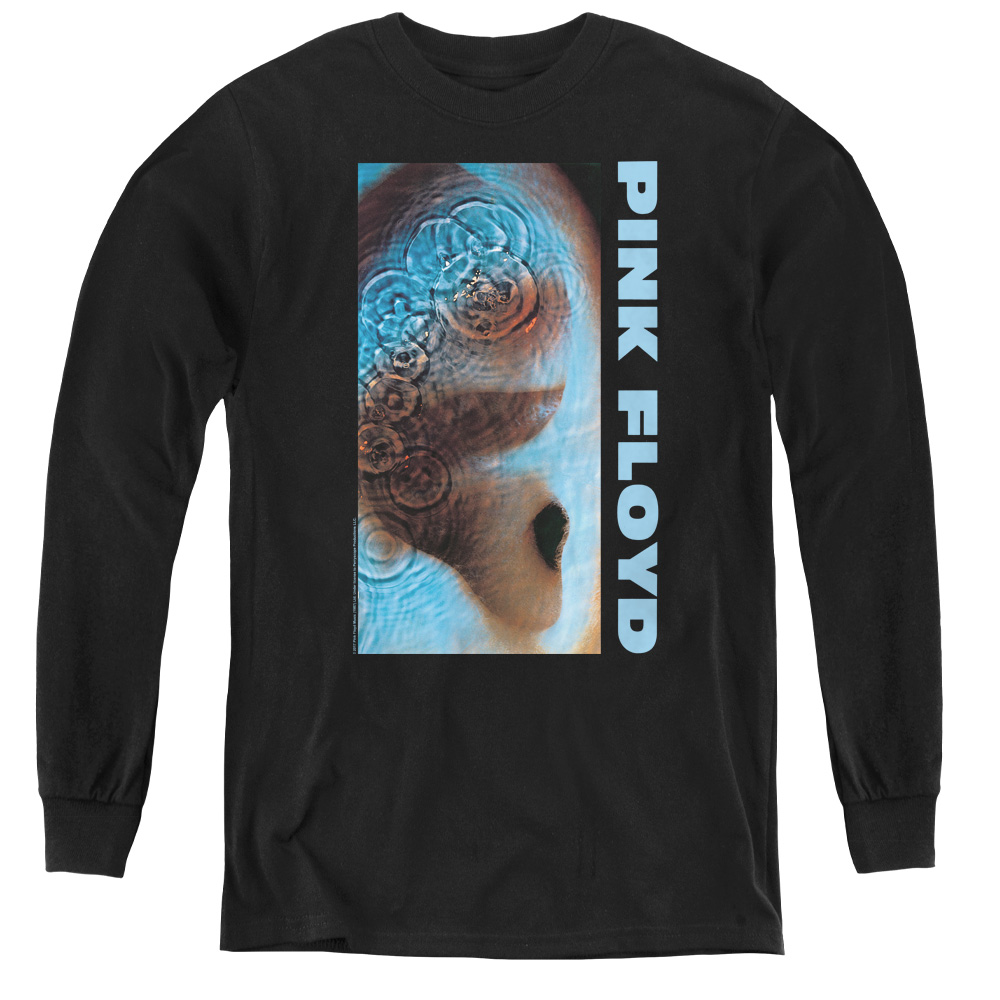 Pink Floyd & Meddle Youth Long Sleeve Tee Shirt, Black - Extra Large