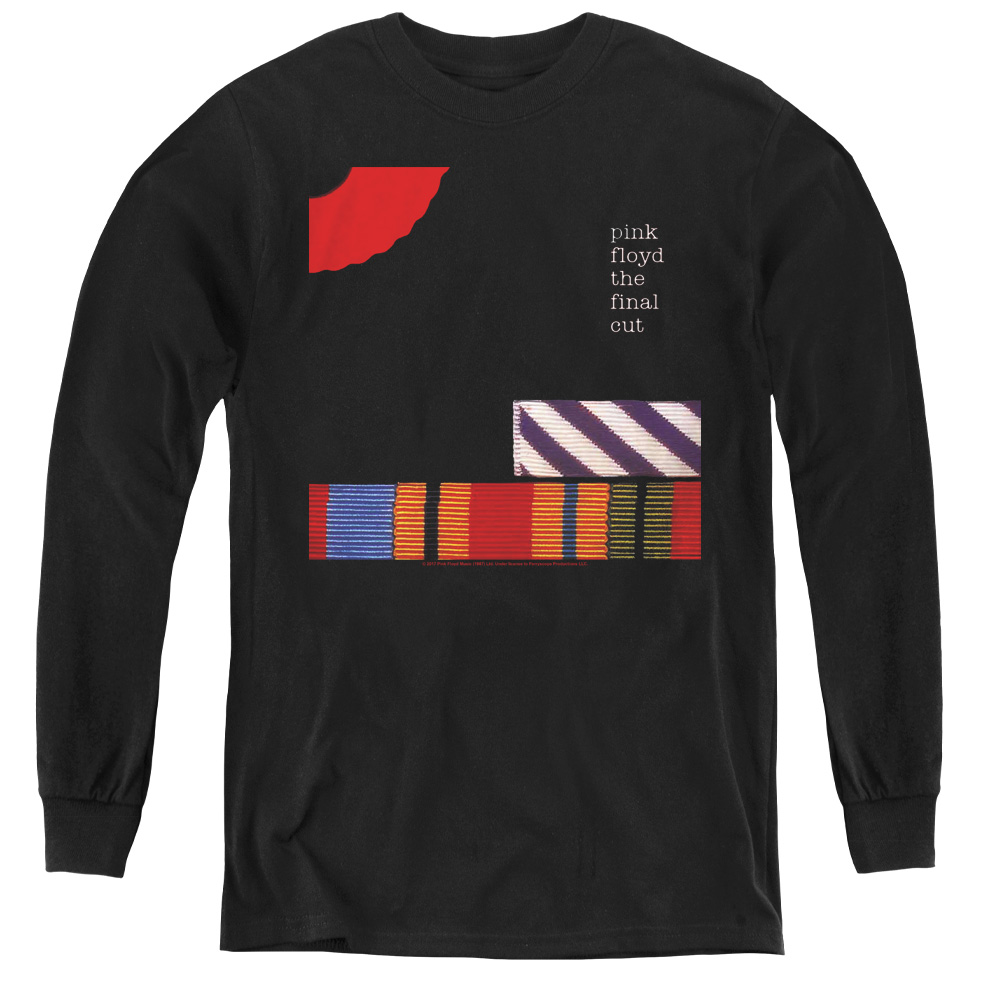 Pink Floyd & The Final Cut Youth Long Sleeve Tee Shirt, Black - Extra Large