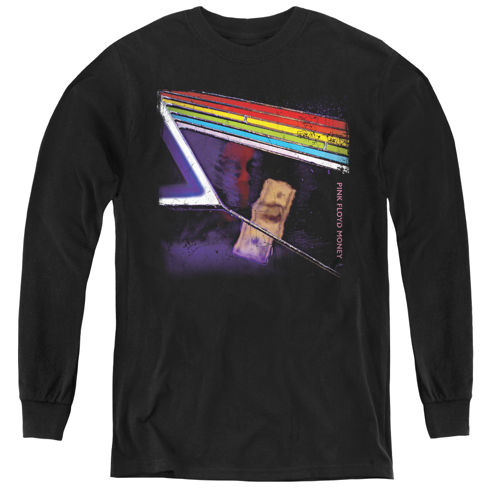 Pink Floyd & Money Youth Long Sleeve Tee Shirt, Black - Medium