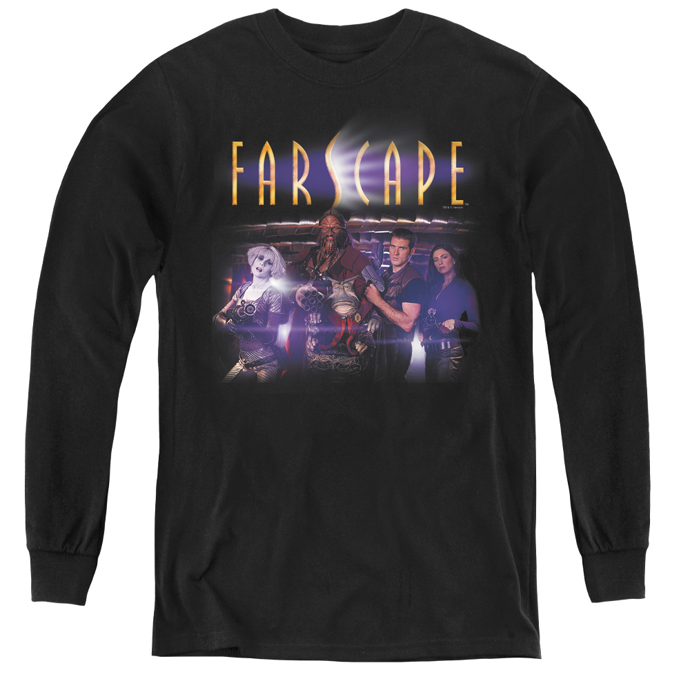 Farscape & Flarescape Youth Long Sleeve Tee, Black - Large