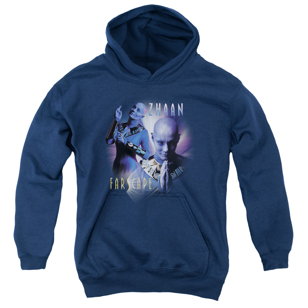 Trevco   Farscape & Zhaan-Youth Pull-Over Hoodie, Navy - Medium