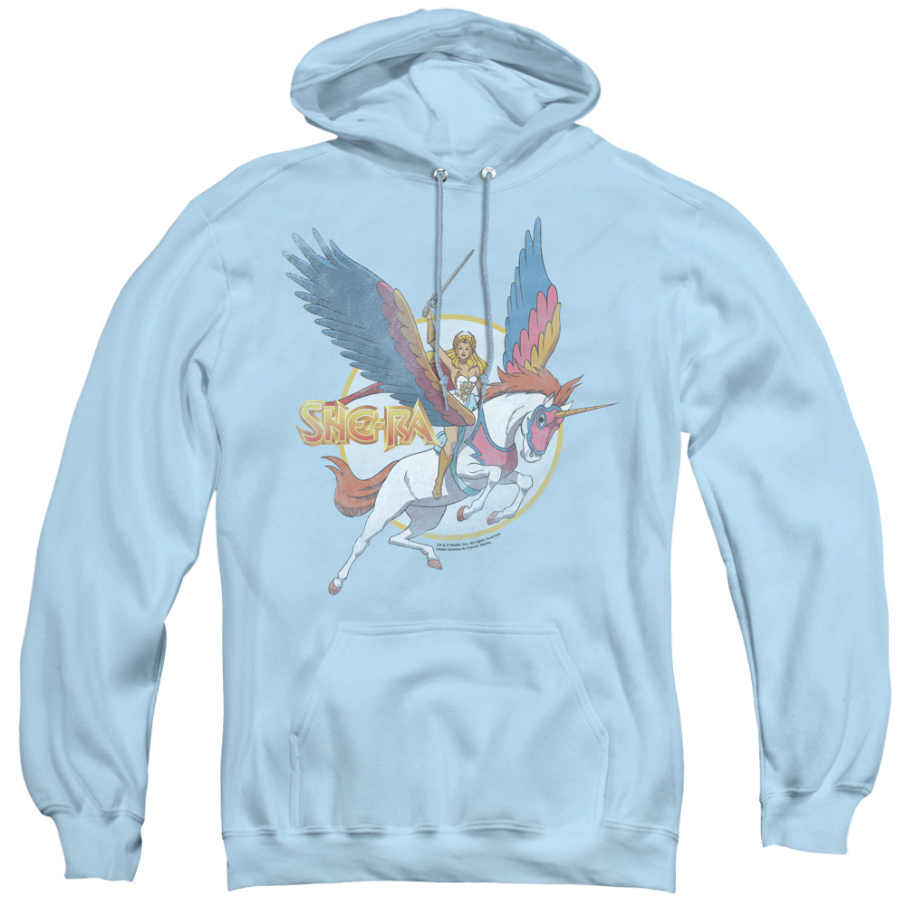 DRM100B-AFTH-6 She RA & Swiftwind Adult Pullover Hoodie, Light Blue - 3X
