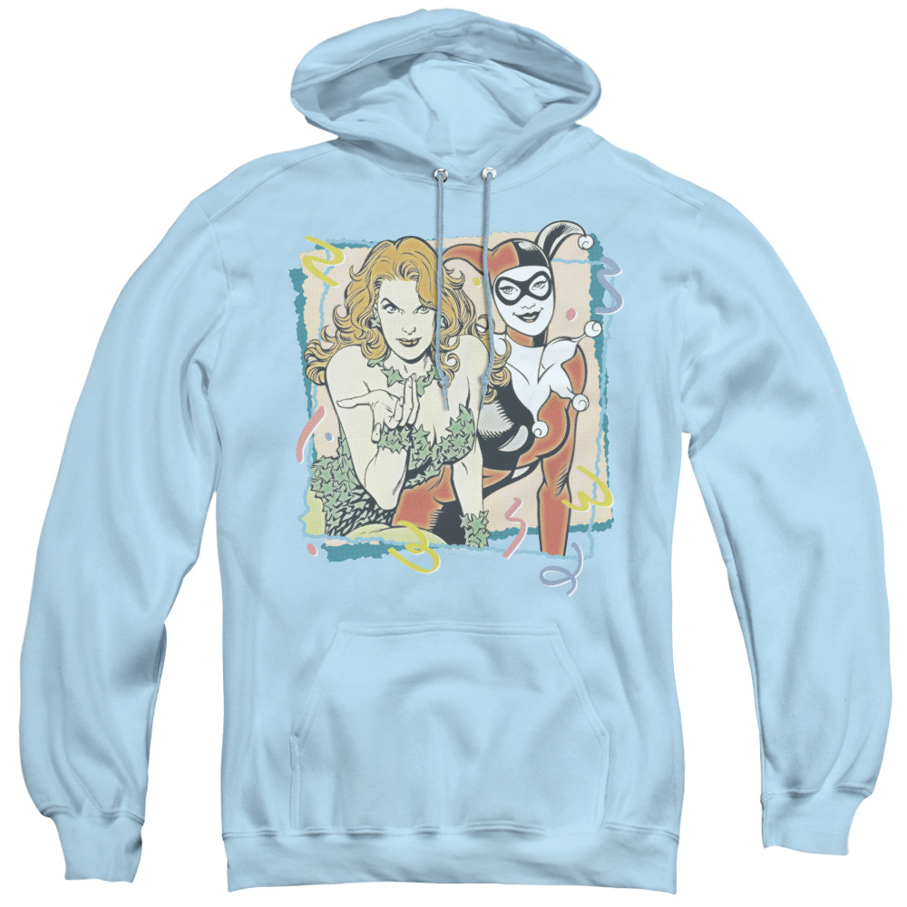DCO689-AFTH-2 DC & Totally Harvey & Ivory Adult Pullover Hoodie, Light Blue - Medium