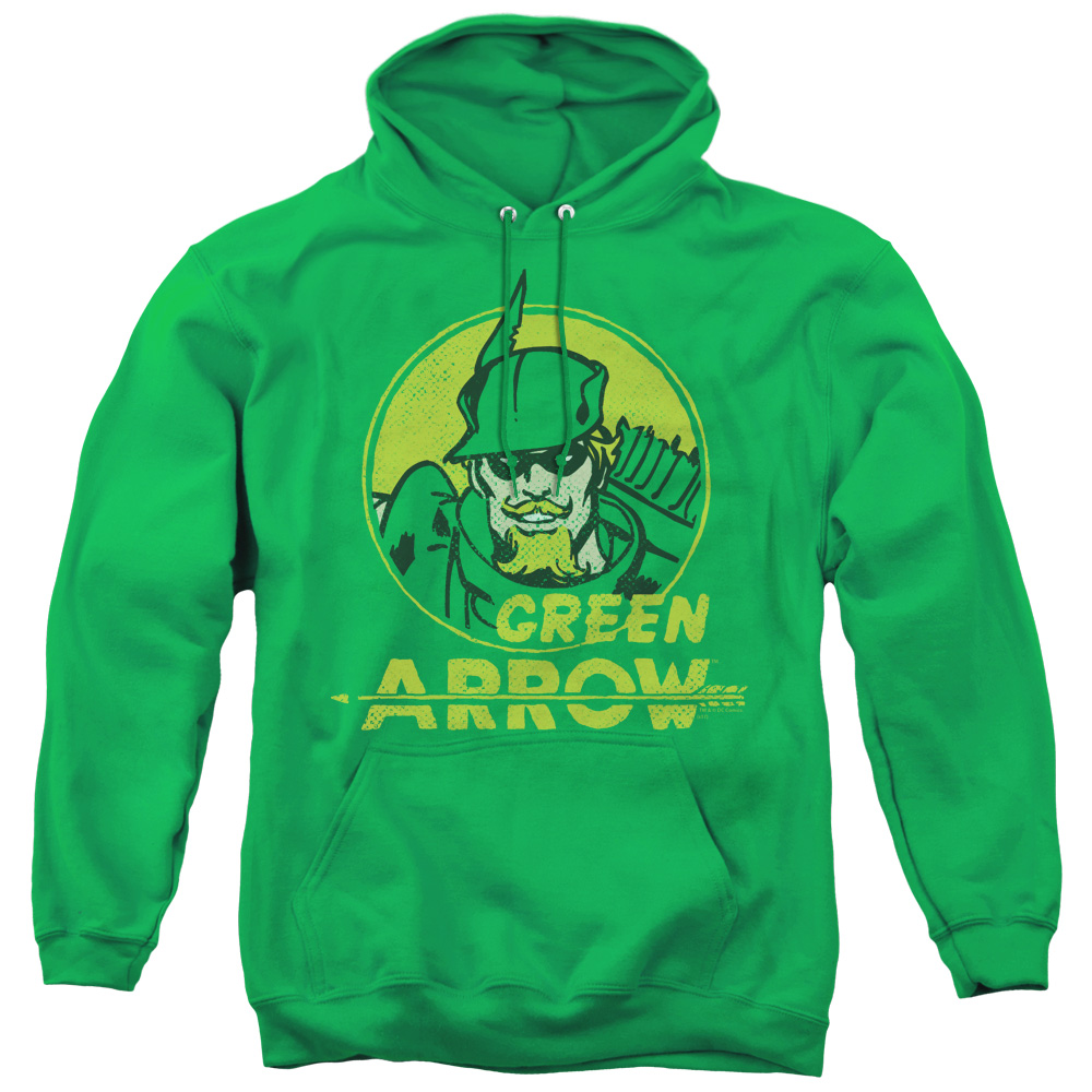 DCO805-AFTH-2 DC & Archer Circle Adult Pullover Hoodie, Kelly Green - Medium