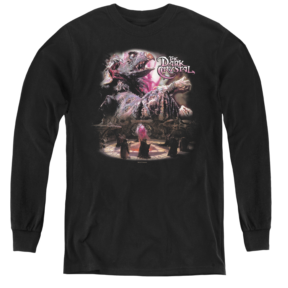 Dark Crystal & Power Mad Youth Long Sleeve T-Shirt, Black - Medium