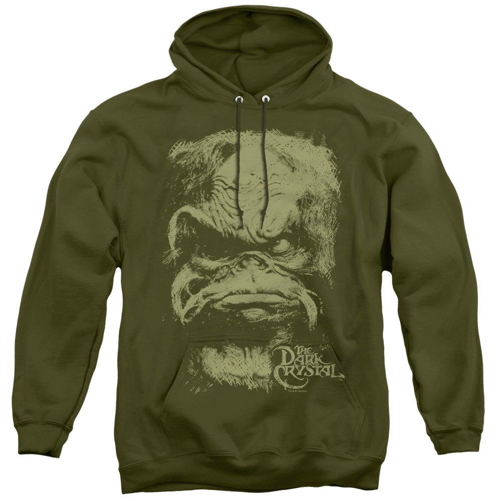 Dark Crystal & Aughra Adult Pullover Hoodie, Military Green - Small