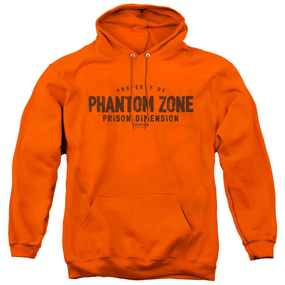 Trevco   Superman & Phantom Zone Adult Pull Over Hoodie, Orange - Medium