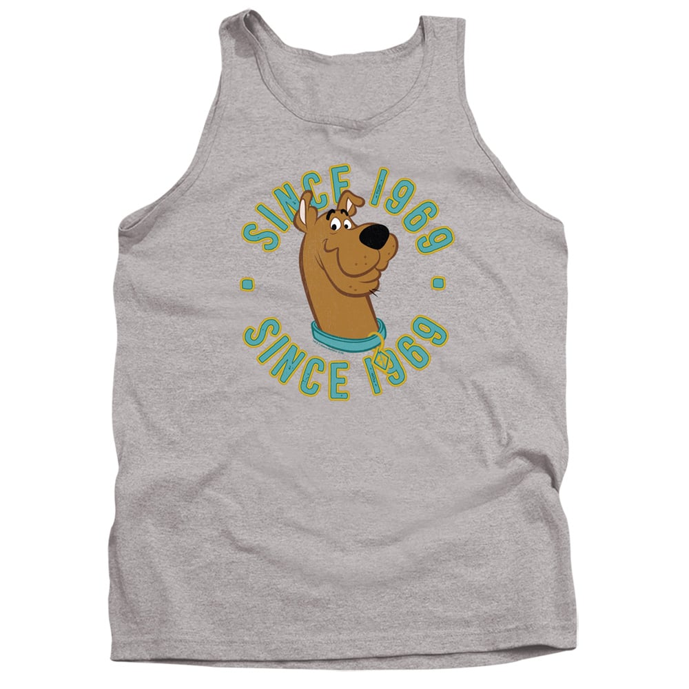 Scooby Doo & Scooby 1969 Adult Tank Top, Athletic Heather - Large