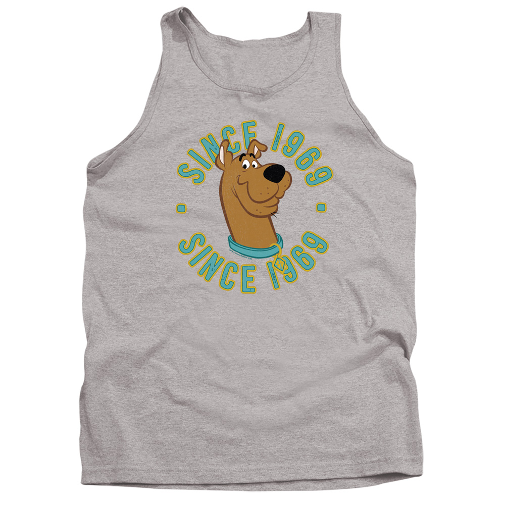 Scooby Doo & Scooby 1969 Adult Tank Top, Athletic Heather - 2X