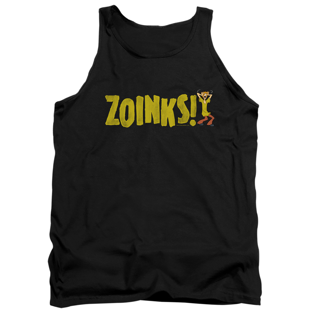 SD129-TK-4 Scooby Doo & Zoinks Adult Tank Top, Black - Extra Large