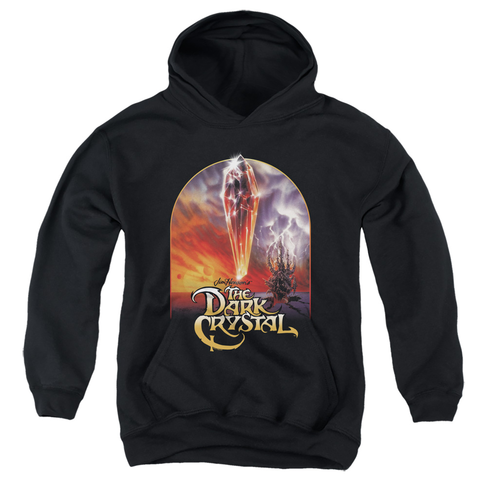 Dark Crystal & Crystal Poster Youth Hooded Sweatshirt, Black - Medium