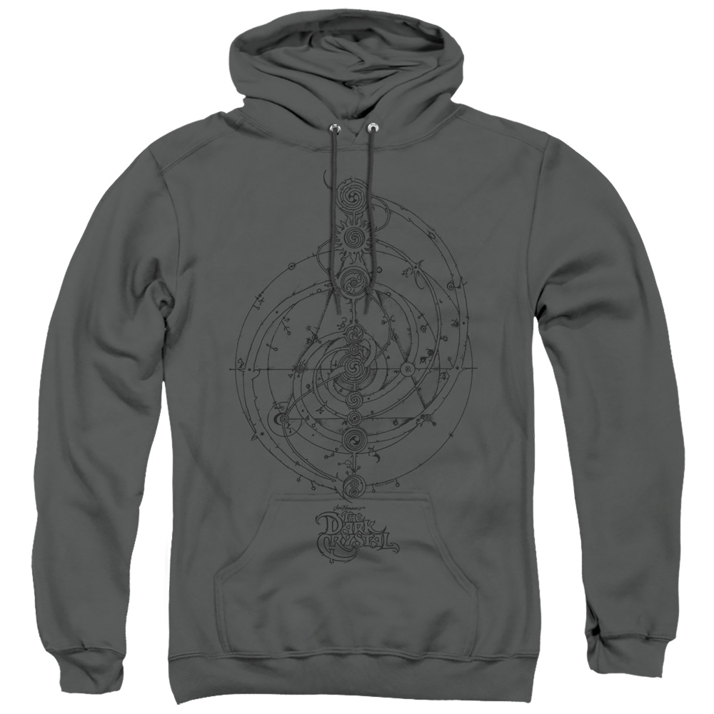 Dark Crystal & Dream Spiral Adult Pull-Over Hoodie, Charcoal - Small