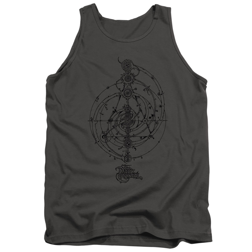Dark Crystal & Dream Spiral Adult Tank Top, Charcoal - Medium