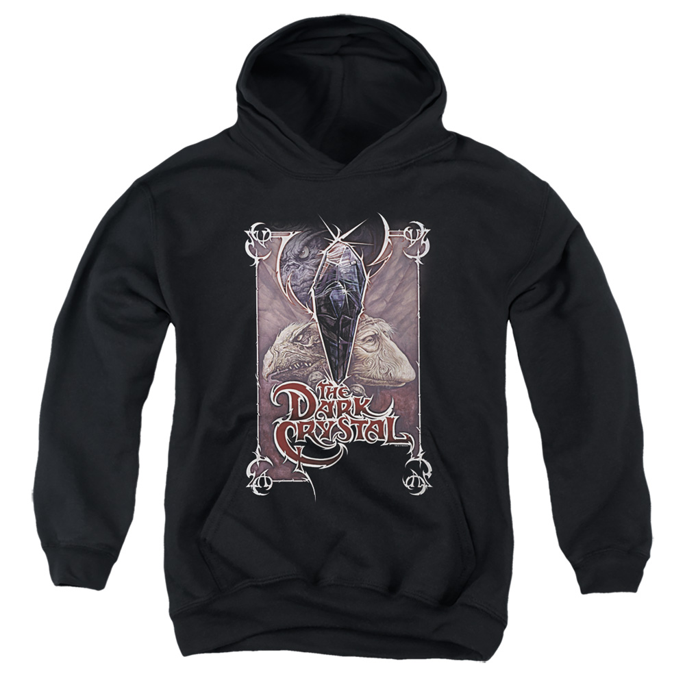 DKC132-YFTH-2 Dark Crystal & Wicked Poster Youth Hooded Sweatshirt, Black - Medium