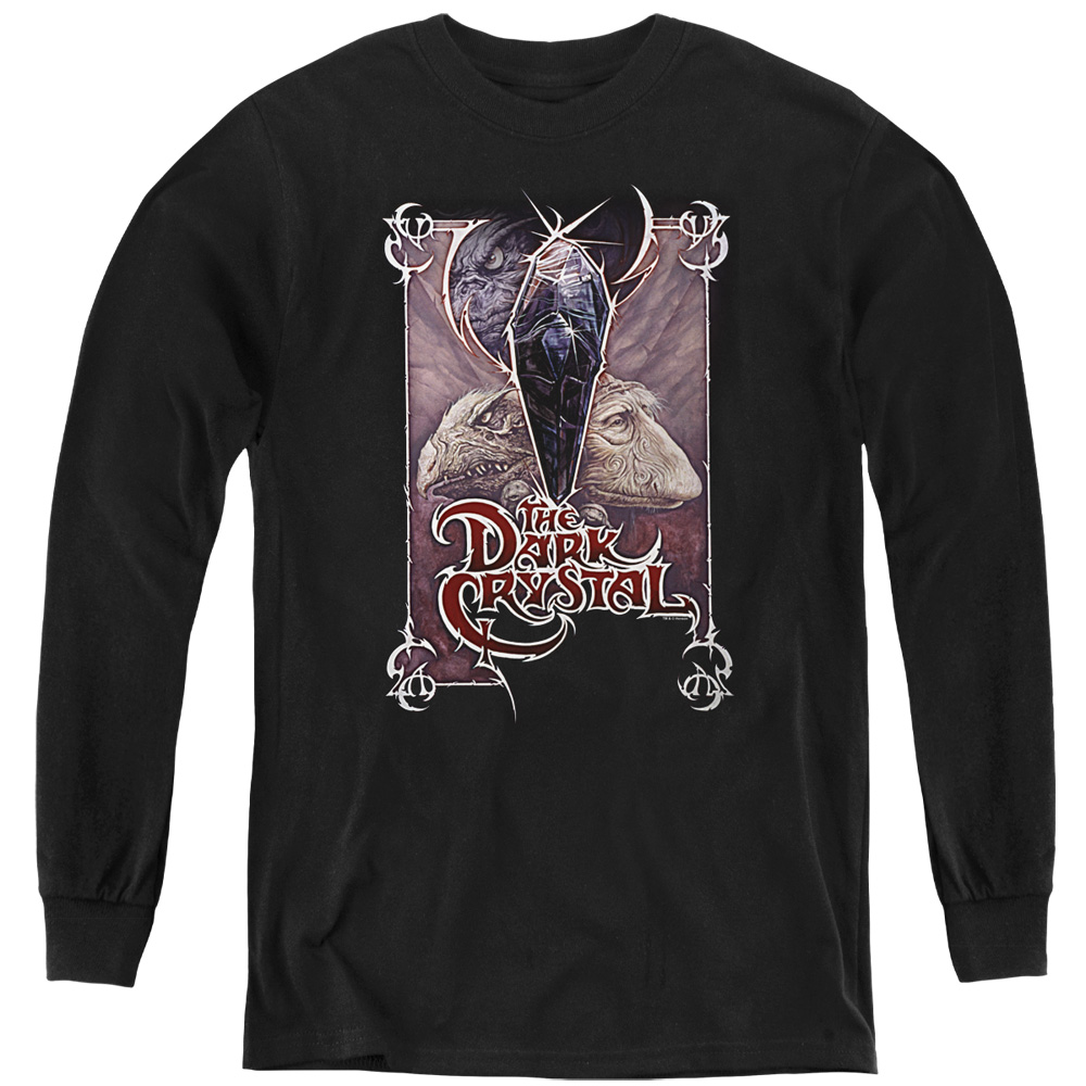 Dark Crystal & Wicked Poster Youth Long Sleeve T-Shirt, Black - Medium