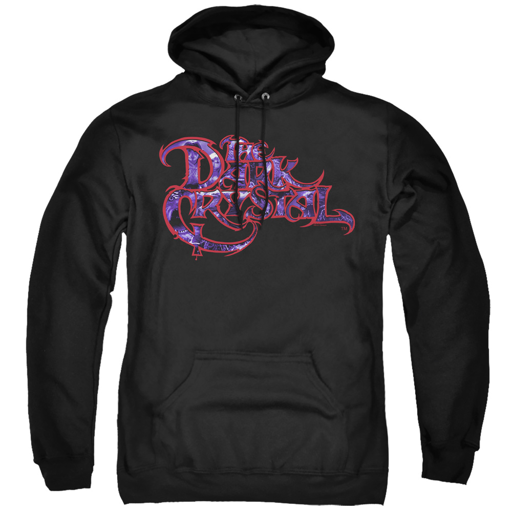 Trevco   Dark Crystal & Collage Logo Adult Pull-Over Hoodie, Black - Medium