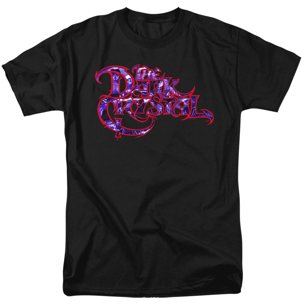 Dark Crystal & Collage Logo Adult Regular Fit Short Sleeve 18 by 1 T-Shirt, Black - Extra Large