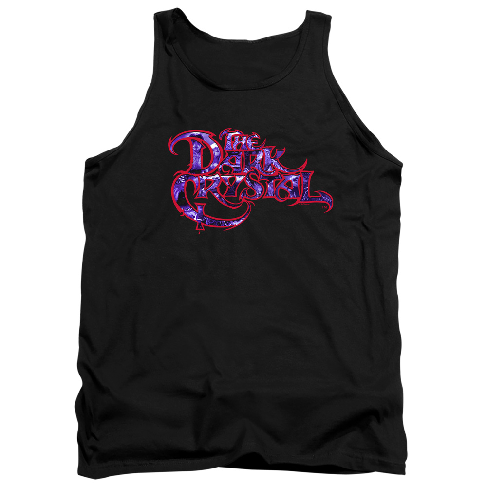Dark Crystal & Collage Logo Adult Tank Top, Black - Medium