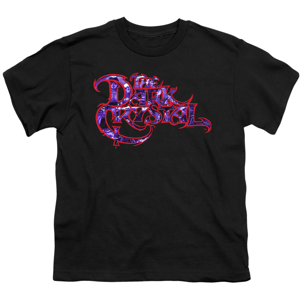 Dark Crystal & Collage Logo Youth Short Sleeve 18 by 1 T-Shirt, Black - Medium
