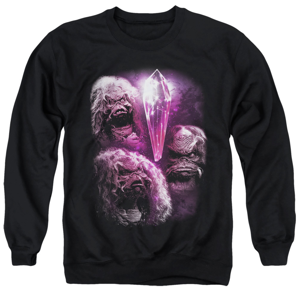 DKC135-AS-2 Dark Crystal & Howling Adult Crewneck Sweatshirt, Black - Medium