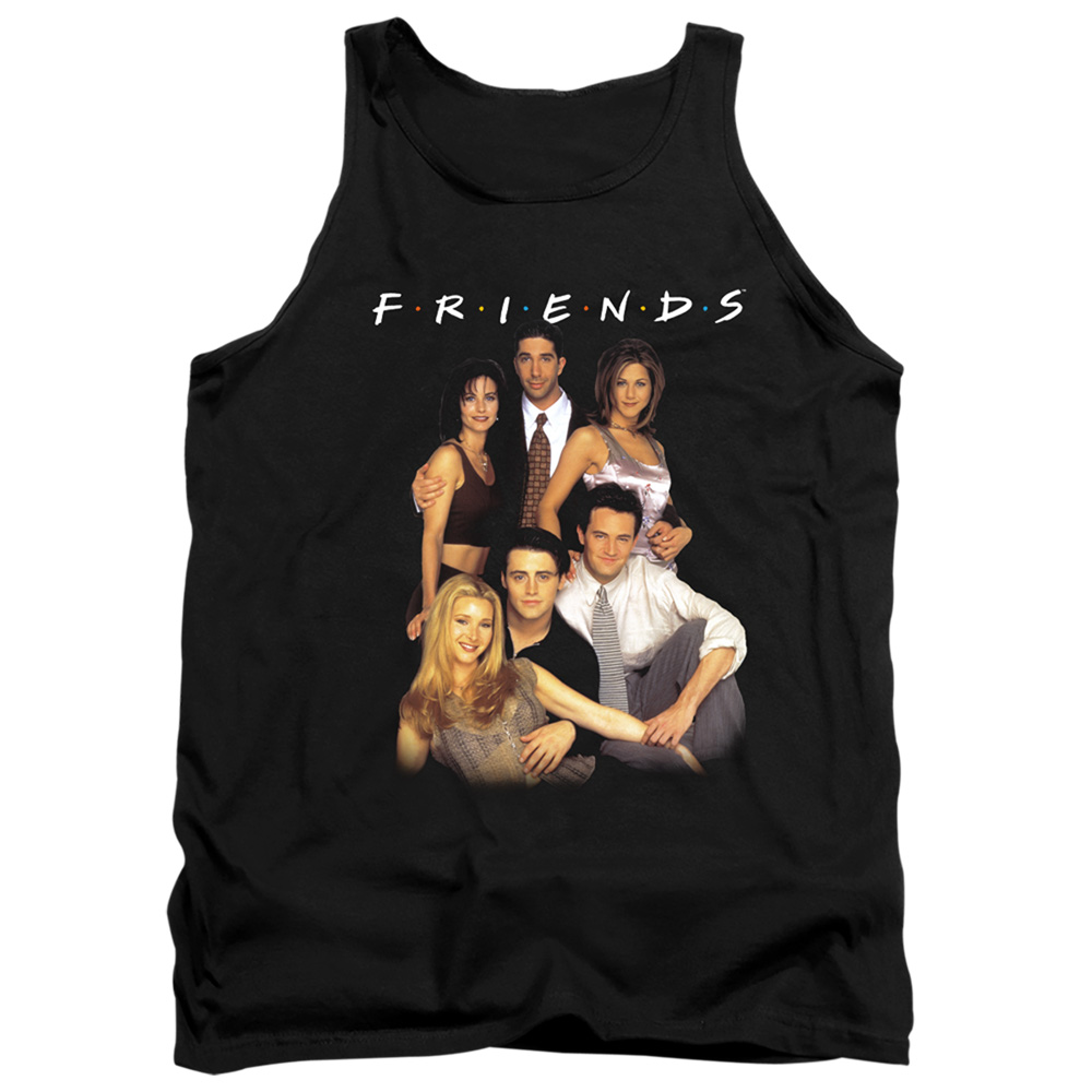 Friends & Stand Together Adult Tank Top, Black - Medium